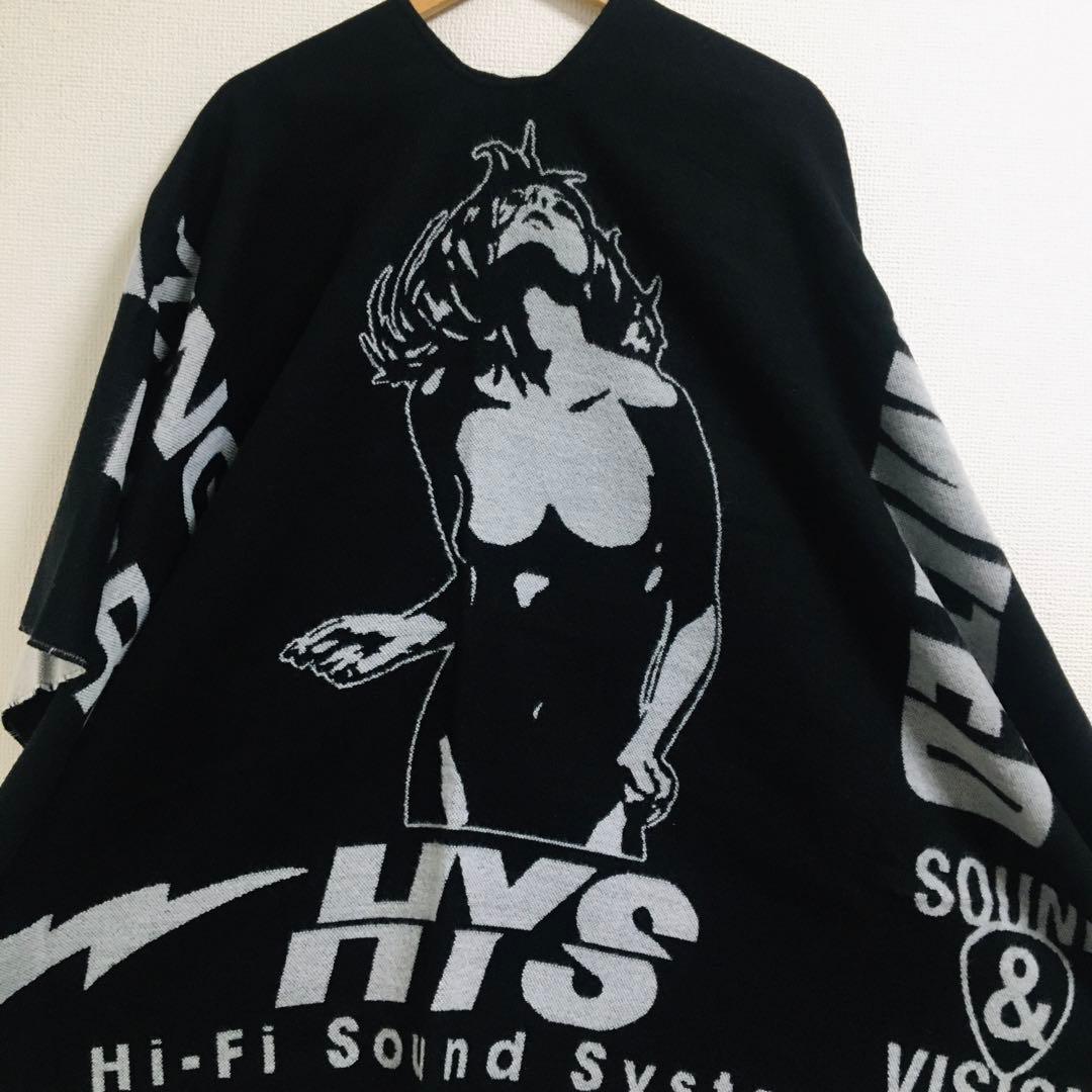 新品⬛︎ヒステリックグラマー⬛︎ポンチョ⬛︎大判ストール⬛︎ギターガール⬛︎ユニセックス