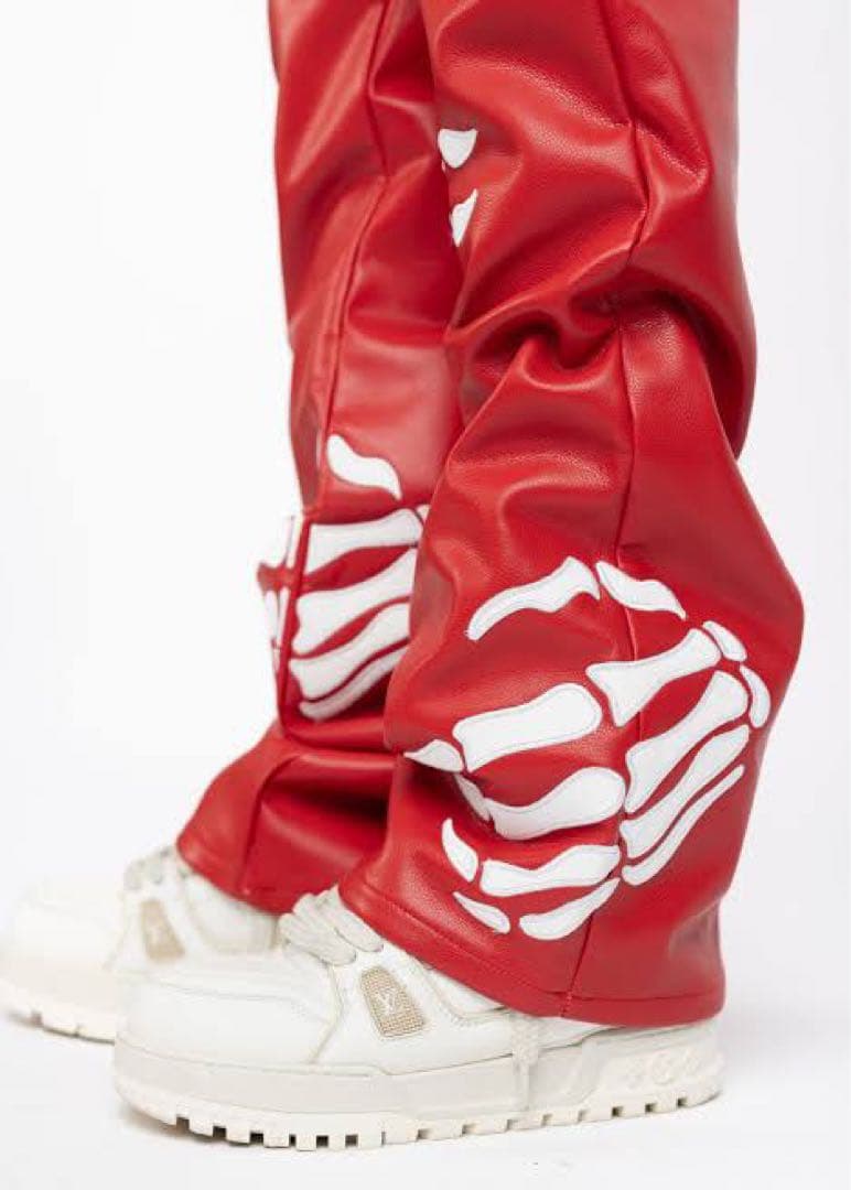 GUAPI グアピ　レザー　フレアパンツ34 完売品