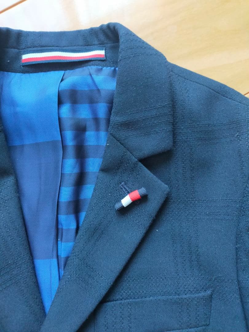 　テイラード　キッズ ネイビー スーツ