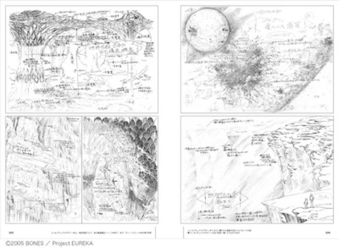 吉田健一描き下ろし 限定色紙付 交響詩篇エウレカセブン アーカイブス 作監修正集