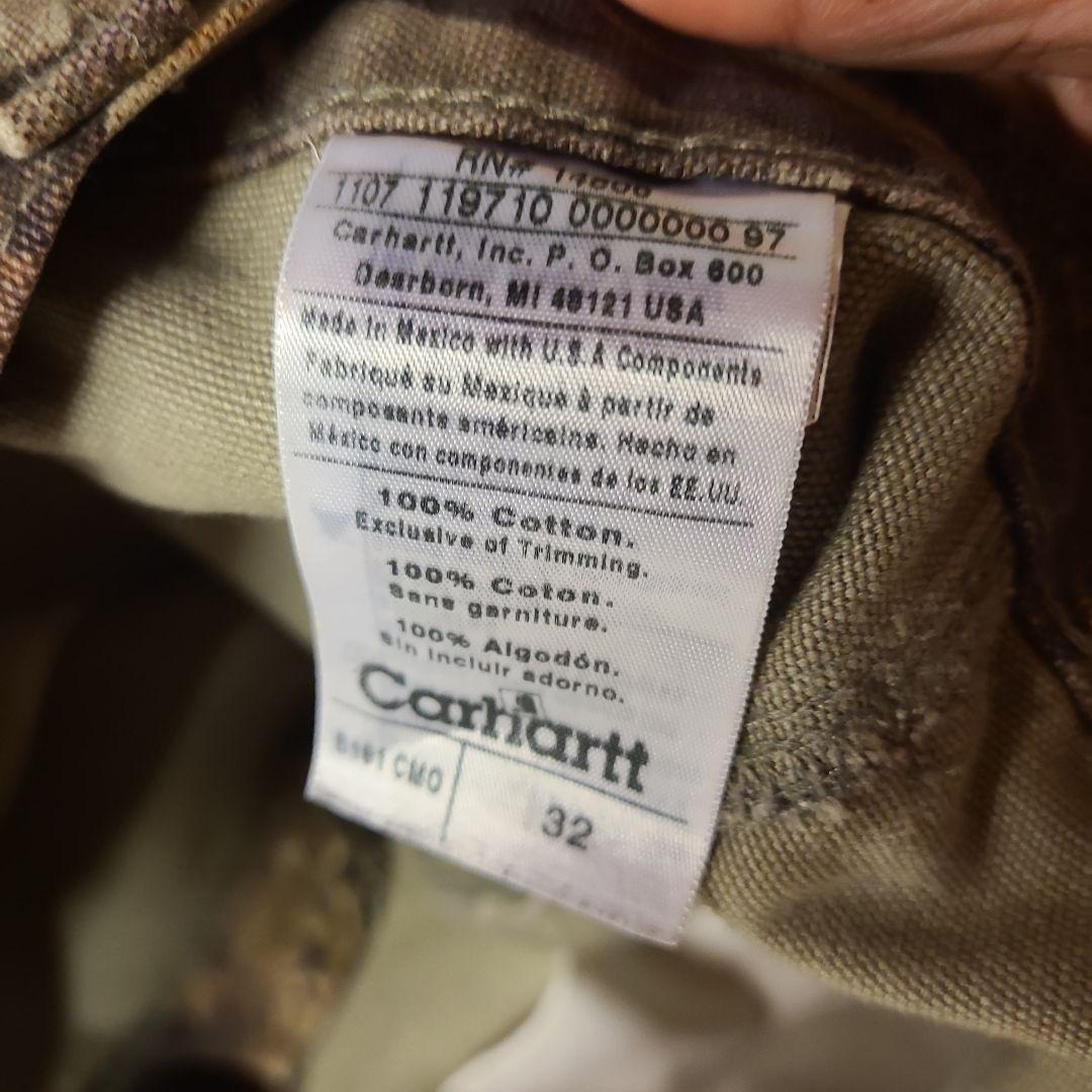 希少！2007年11月生産　カーハート　カーペンターショーツ　リアルツリーカモ