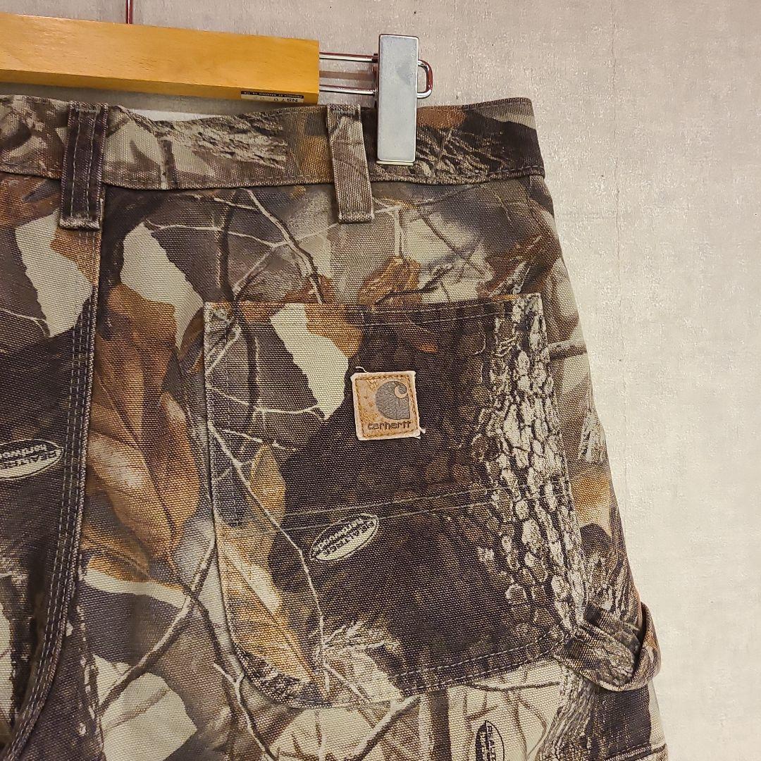 希少！2007年11月生産　カーハート　カーペンターショーツ　リアルツリーカモ