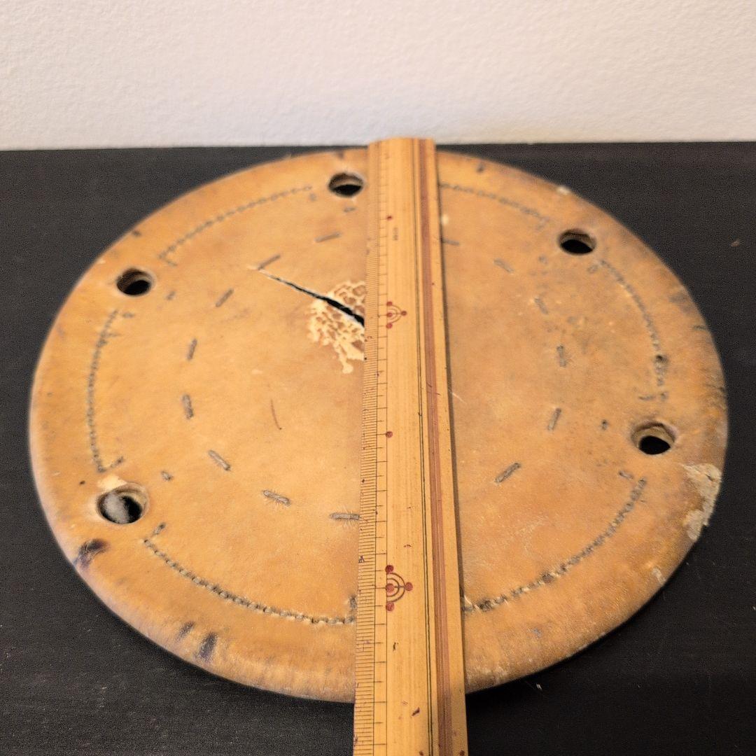 仏具　江戸寛政期　鉦吾　一心撞木　大鼓の打面（2枚）