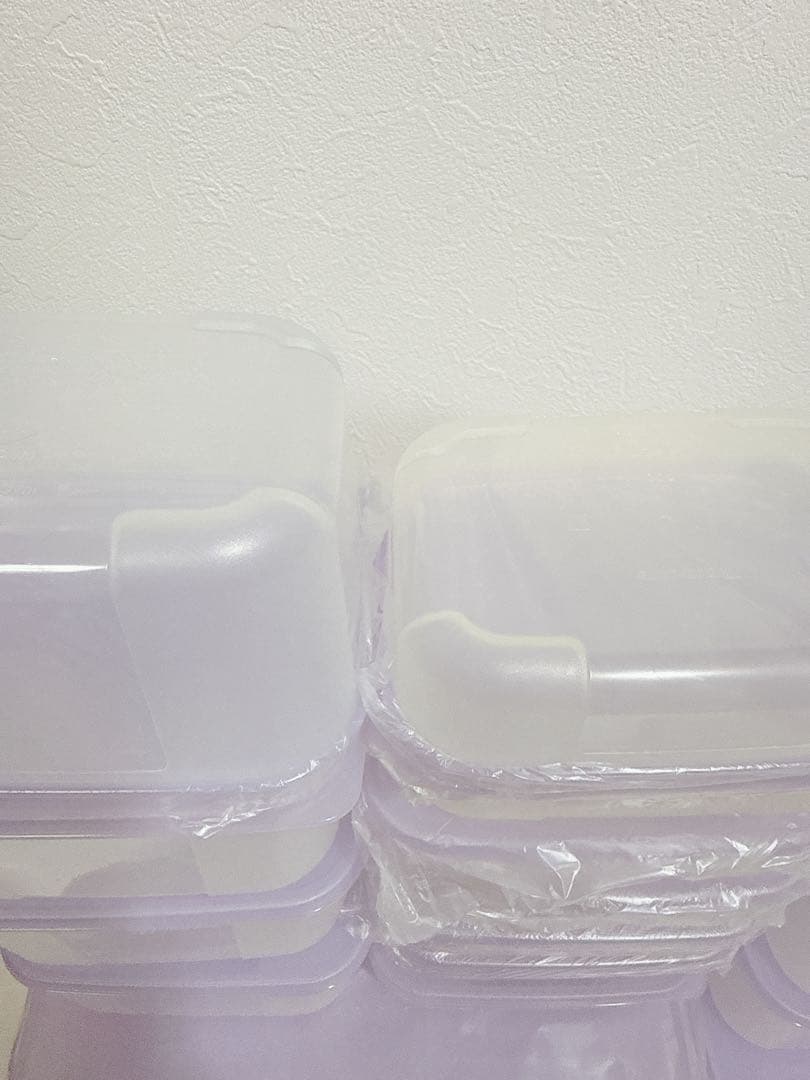 新品　Tupperware フリーザーメイト　パープル　28点セット ①