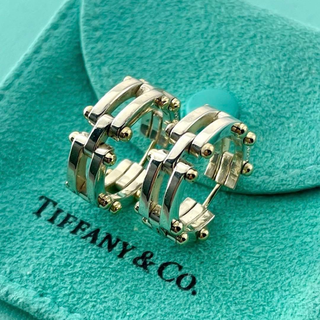 TR44 ティファニー ゲートリンク フープ ピアス 750 SO3fe