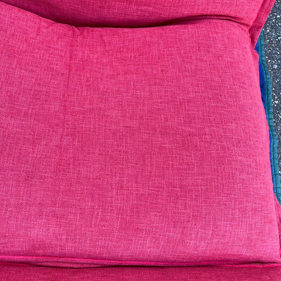 K◆　美品　リーン・ロゼ　2人掛けソファ　オットマン　レッド　千葉県館山市