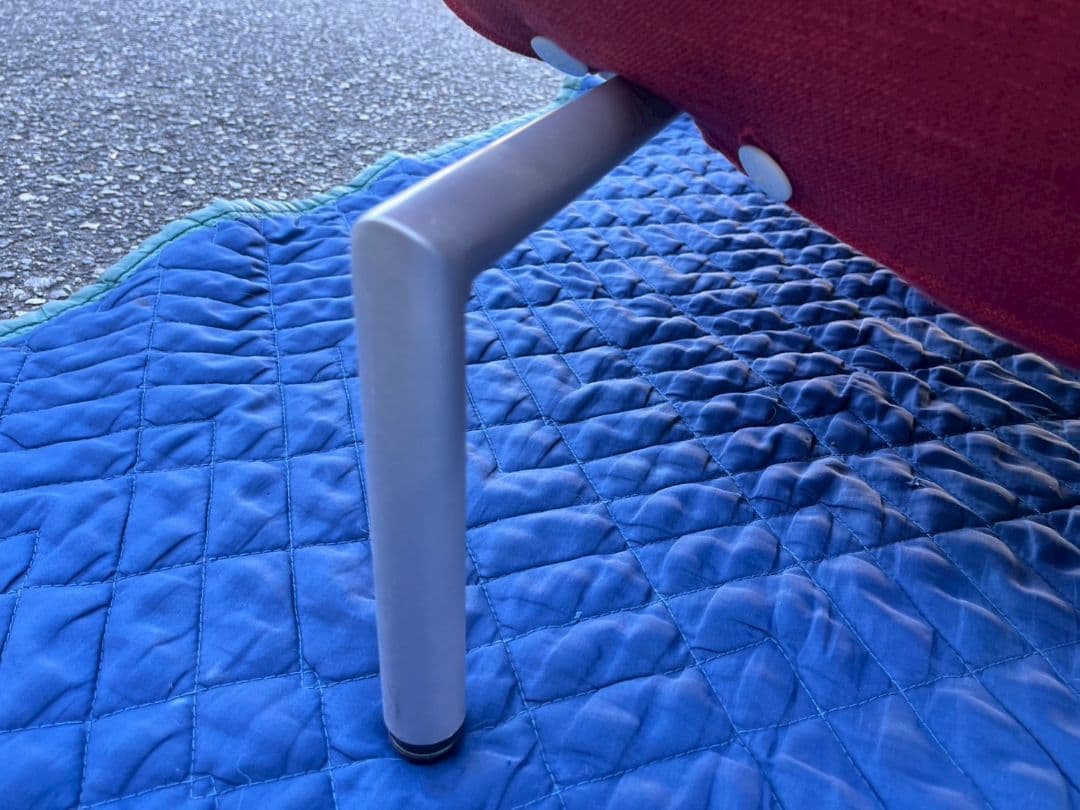 K◆　美品　リーン・ロゼ　2人掛けソファ　オットマン　レッド　千葉県館山市