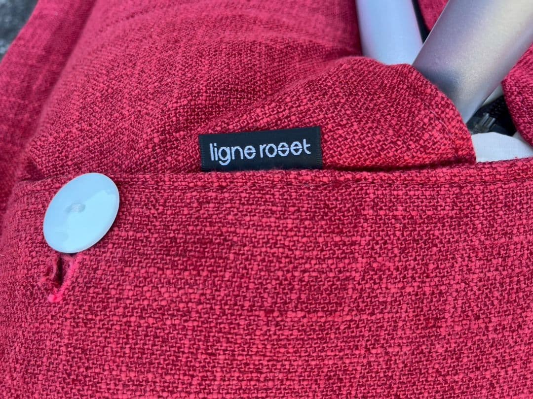 K◆　美品　リーン・ロゼ　2人掛けソファ　オットマン　レッド　千葉県館山市