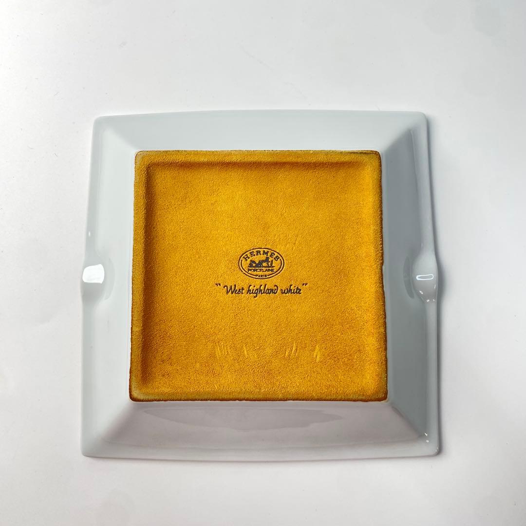エルメス HERMES アッシュトレイ 灰皿 犬 スコティッシュテリア