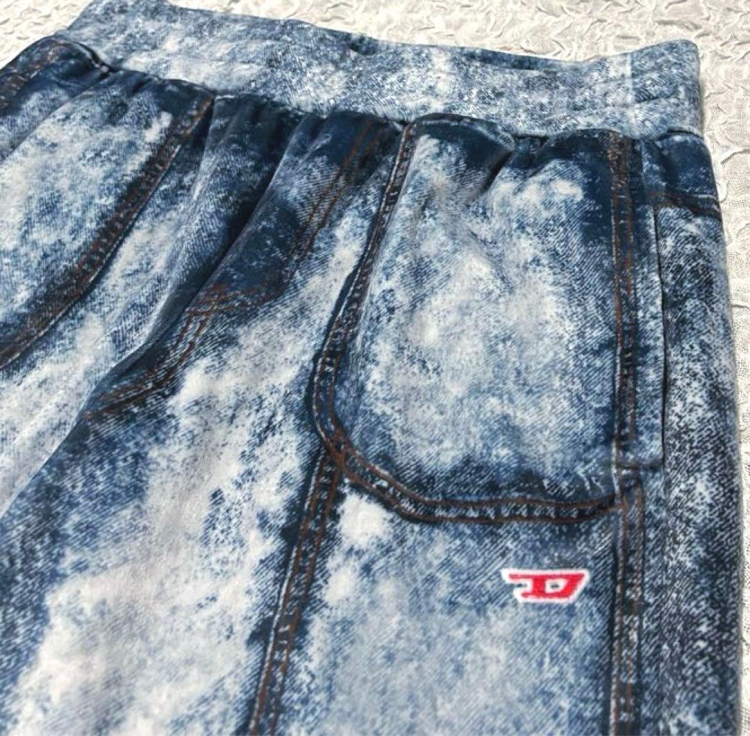 【正規品】美品 DIESEL P-NEY ベロア トロンプルイユ デニム フレア