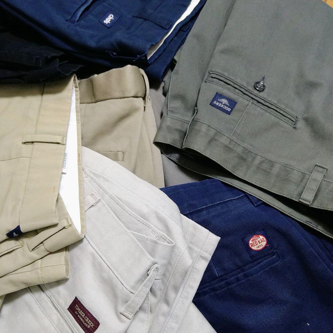 W36〜W38 16本 古着屋系ブランド ワーク チノ パンツ まとめ売り