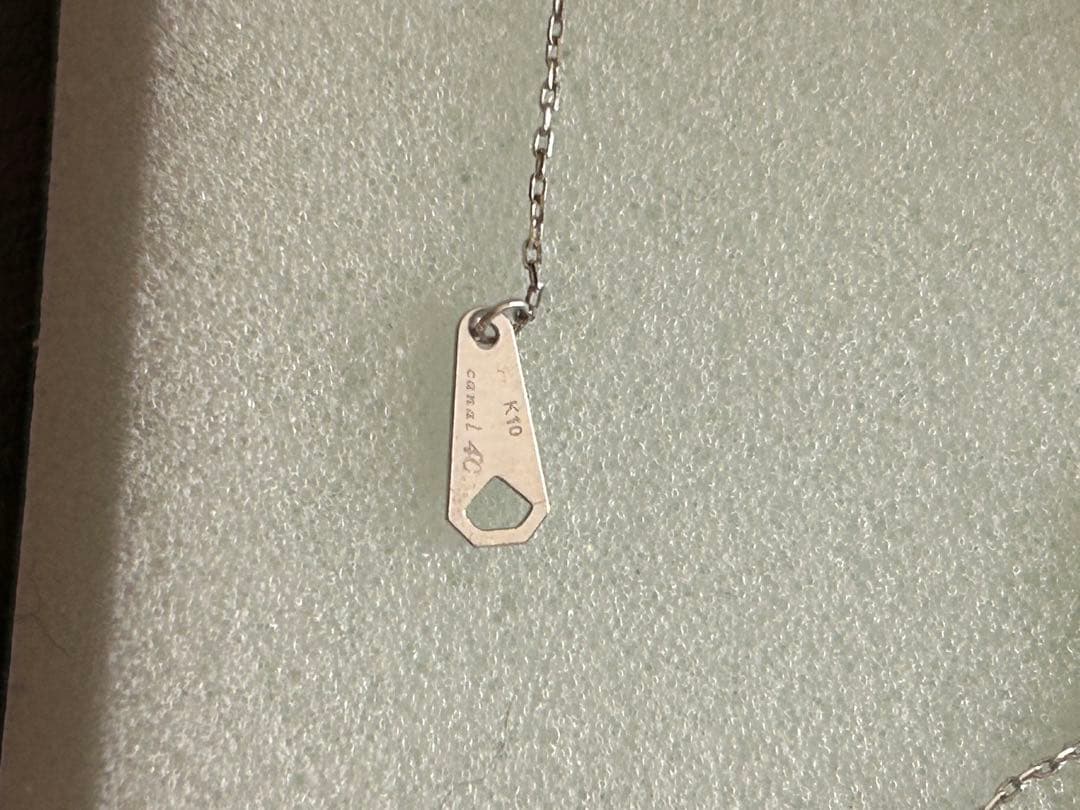 canal 4℃ k10ダイヤモンド ドロップネックレス