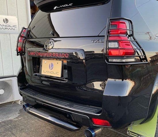 150プラド後期車用☆テールレンズプロテクター☆LANDLIC JAPAN☆