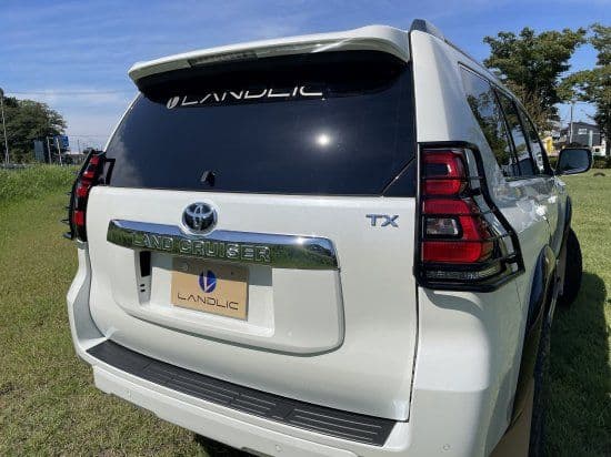 150プラド後期車用☆テールレンズプロテクター☆LANDLIC JAPAN☆