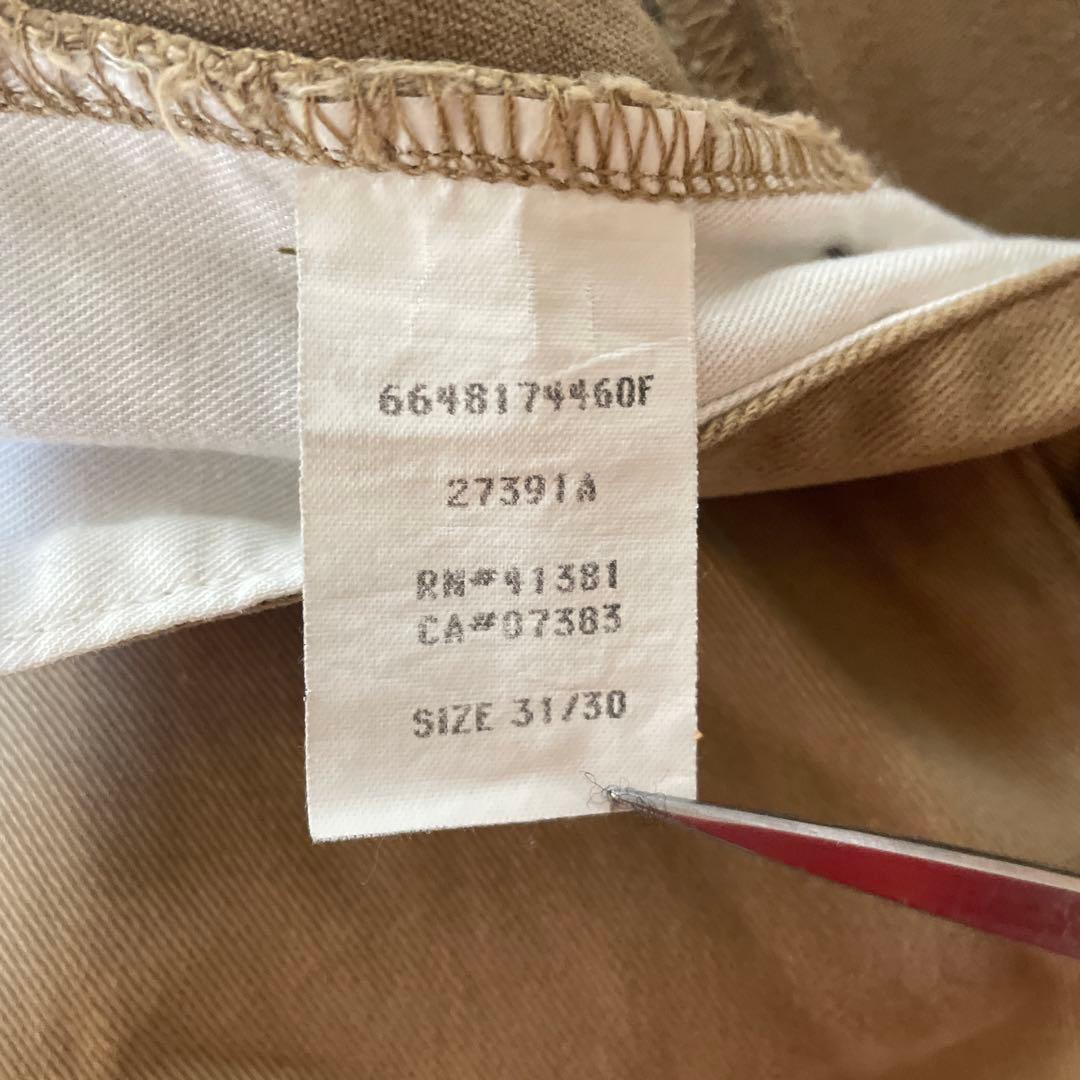 ヴィンテージ.デッド　90s三つ星タグ　RRLコットンチノパンUSA製　W31