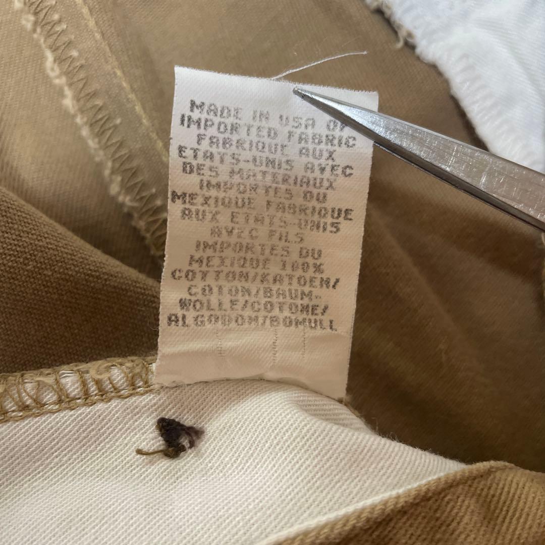 ヴィンテージ.デッド　90s三つ星タグ　RRLコットンチノパンUSA製　W31