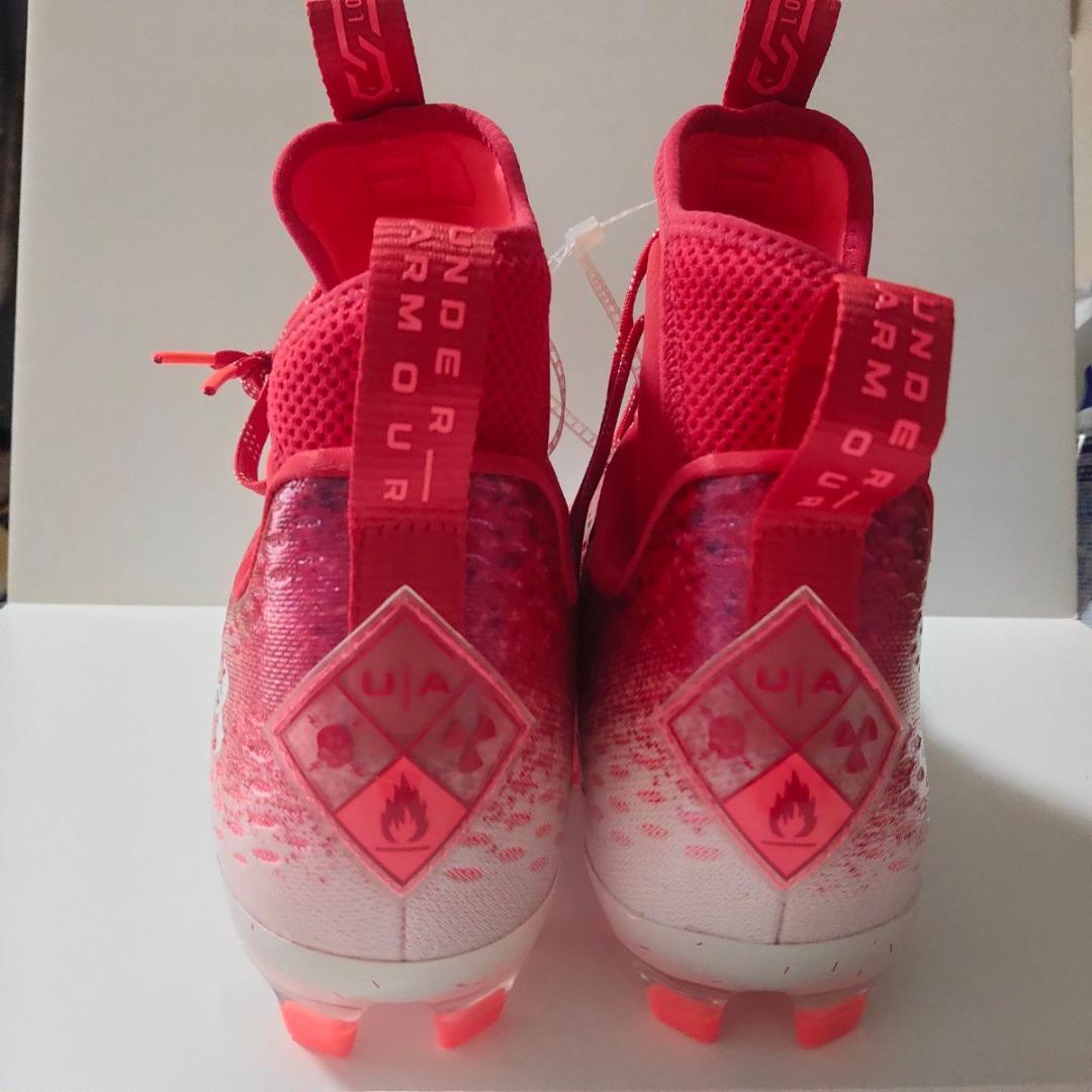 UNDER ARMOURアンダーアーマー アメフトスパイク29.5 レッド