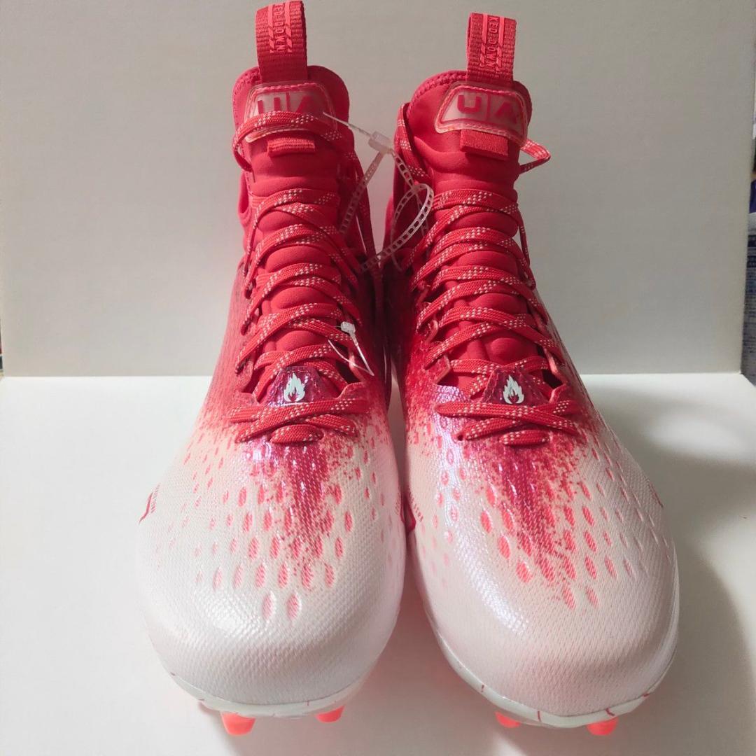 UNDER ARMOURアンダーアーマー アメフトスパイク29.5 レッド