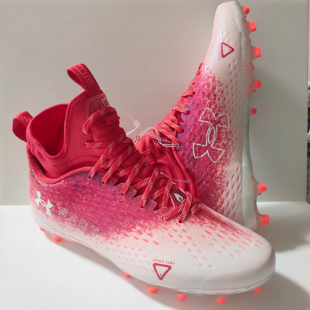 UNDER ARMOURアンダーアーマー アメフトスパイク29.5 レッド