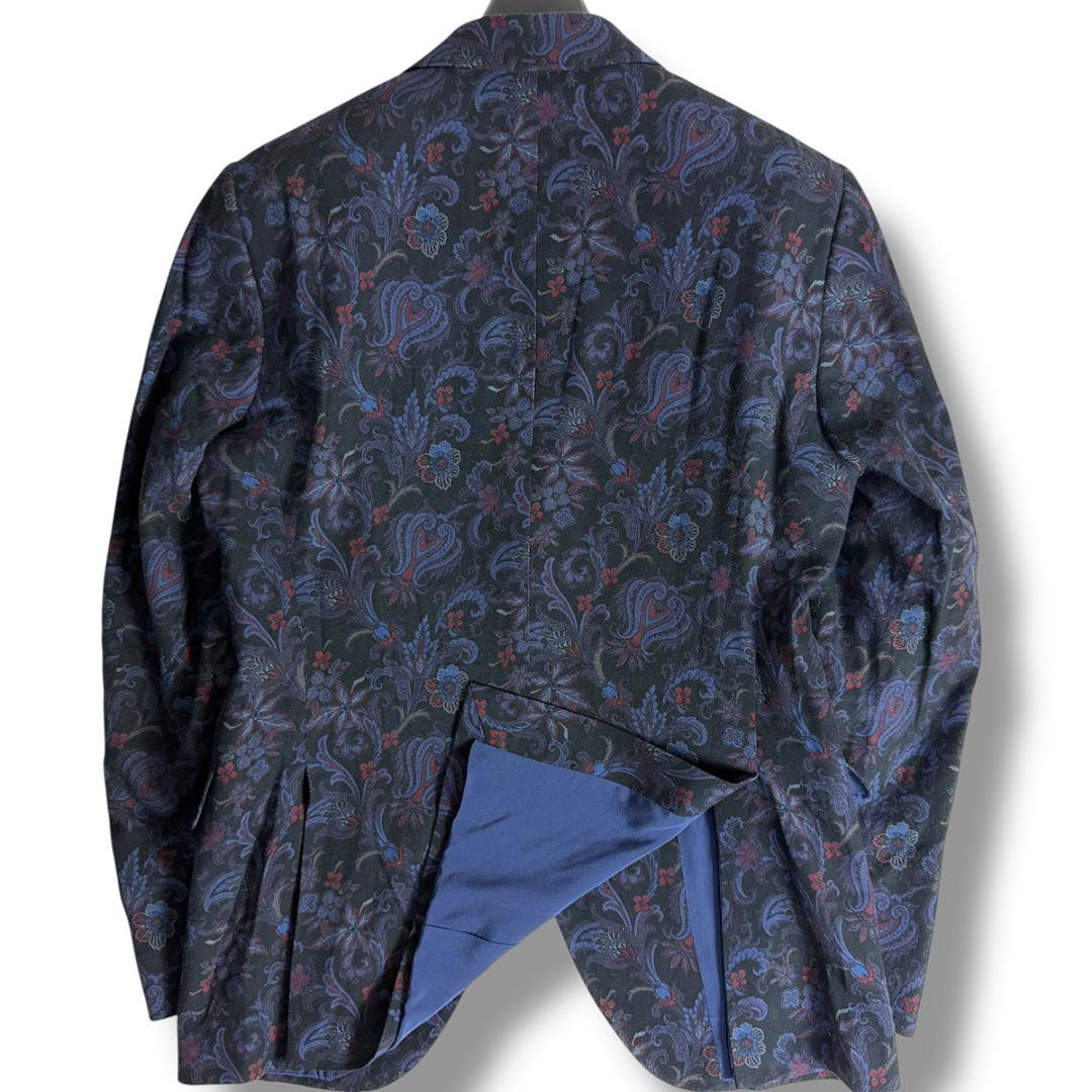 J6279 美品 エトロ ETROLIGHTペイズリー柄テーラードジャケット46