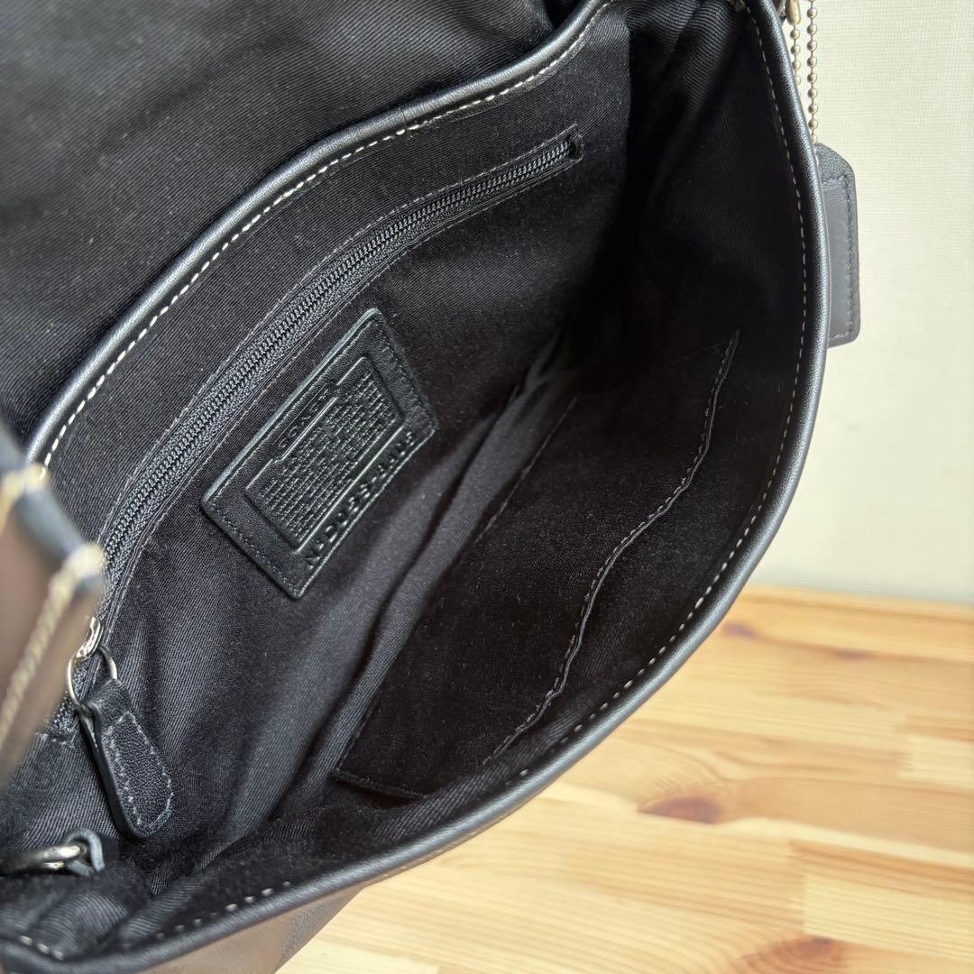 極美品　Coach Soho Leather Black Bag