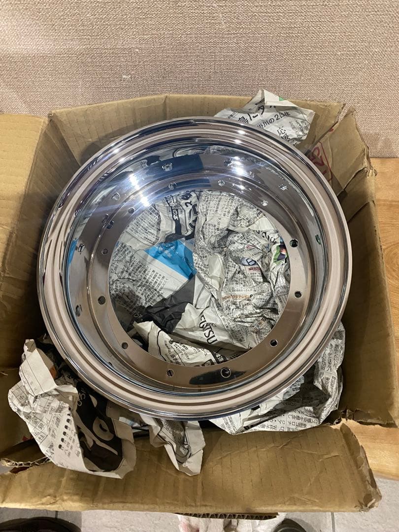 水野板金　シャリー ダックス　10 インチ5J ホイール　メッキ ヤマダモデル