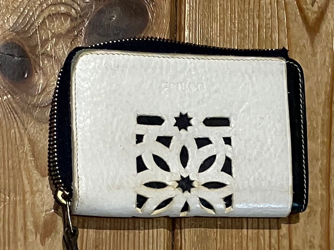 gentenキュービック カットワークトートバッグ、ミニ財布、手入れ用品セット