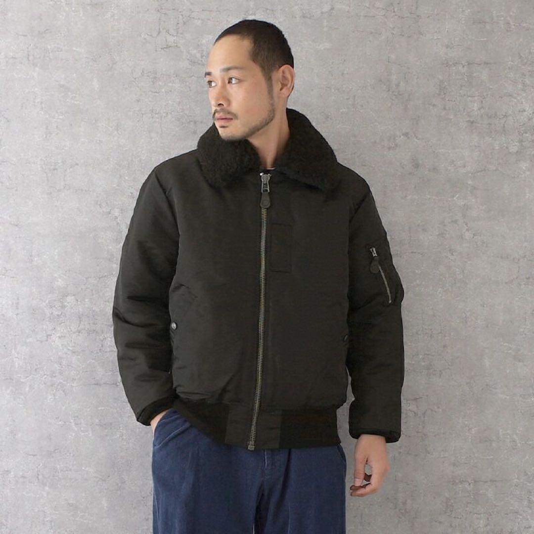 極美品SEABEES★シービーズ★B-15D★フライトジャケット★ブラック★XL