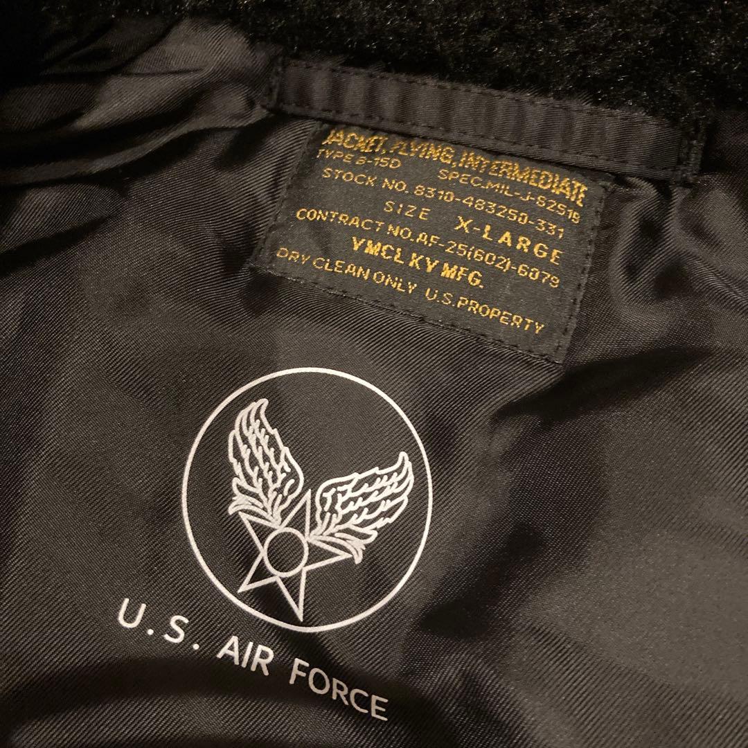 極美品SEABEES★シービーズ★B-15D★フライトジャケット★ブラック★XL