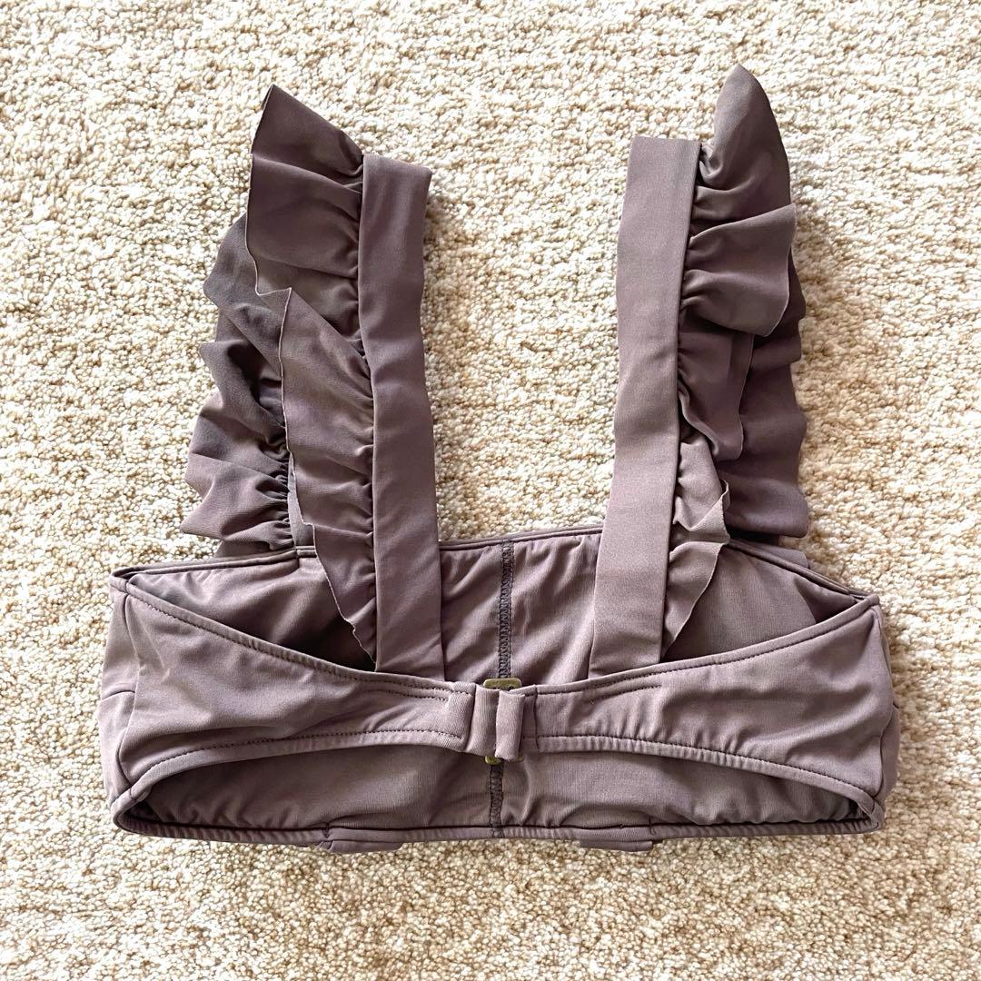 ALEXIA STAMアリシアスタン ブラウン フリル付き セパレート水着Ｍ