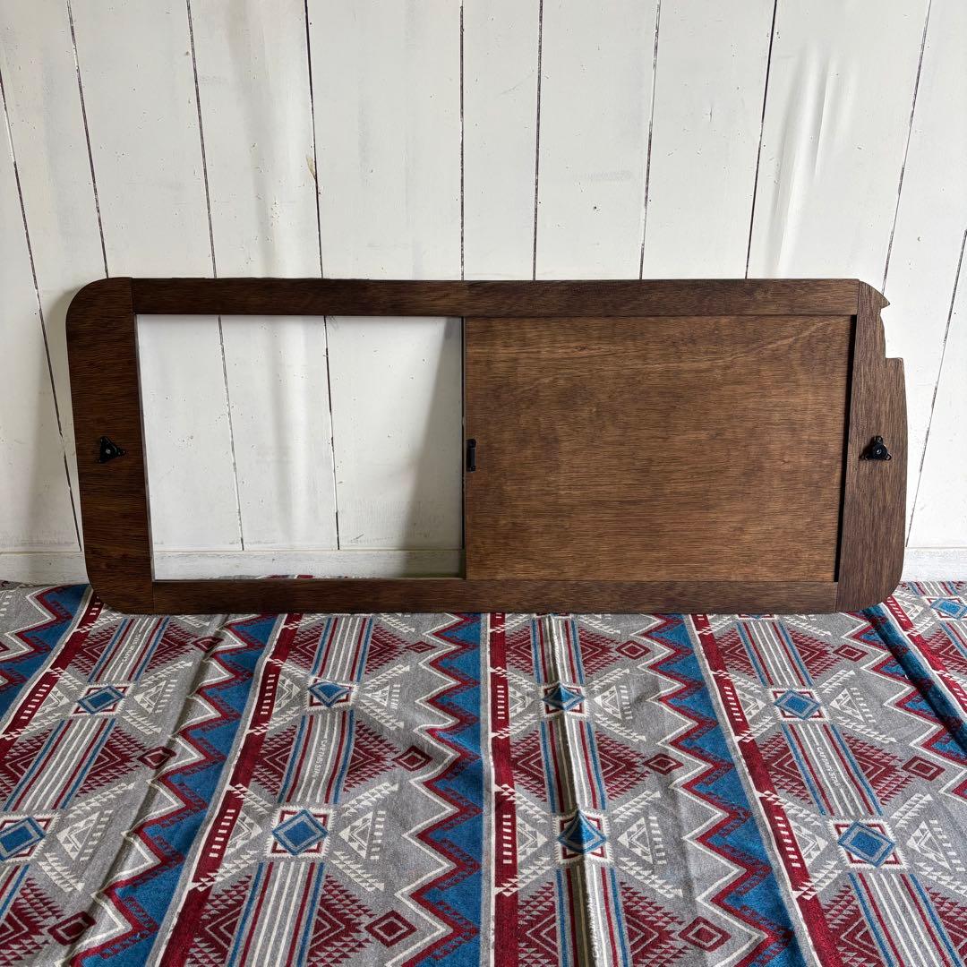 ハイエース 窓埋めパネル 開閉式 左右セット 木目 断熱シート ケージ