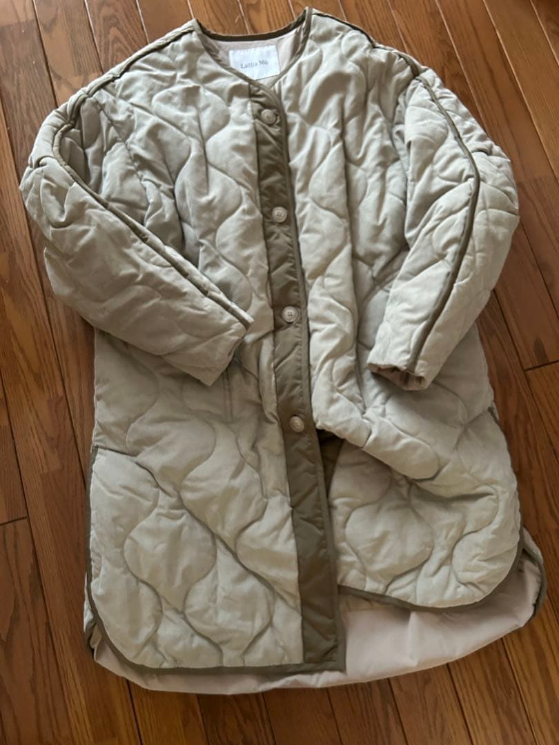 【Lallia Mu】4wayレイヤードキルトコート