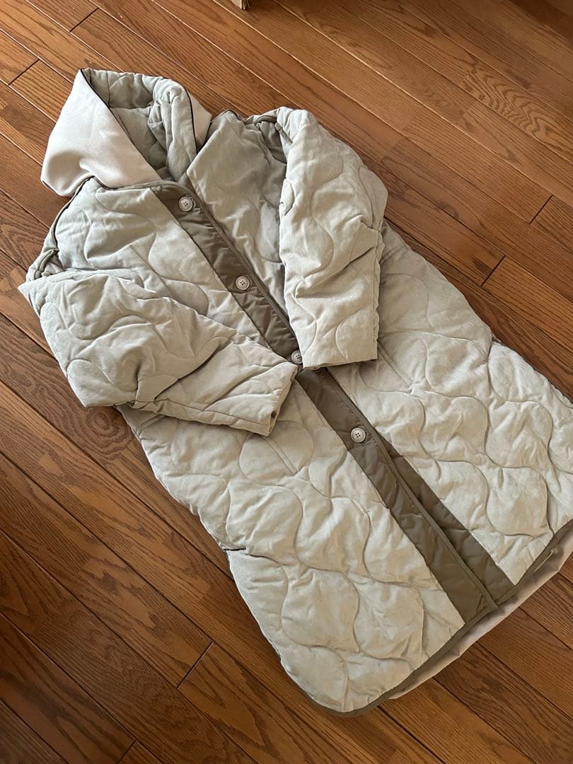 【Lallia Mu】4wayレイヤードキルトコート