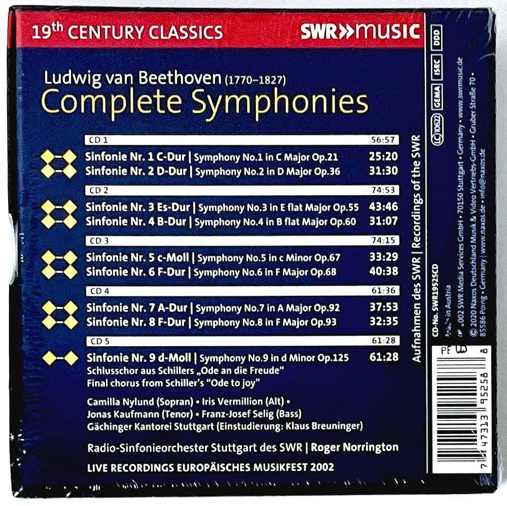 新品 CD ロジャー・ノリントン シュトゥットガルト ベートーヴェン 交響曲全集