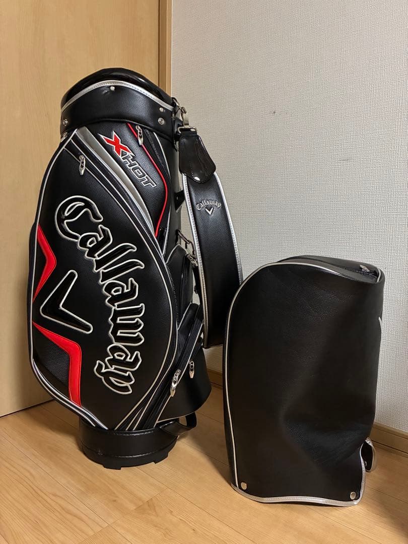 Callaway X Hot/キャディバッグ/濃紺×赤/送料無料