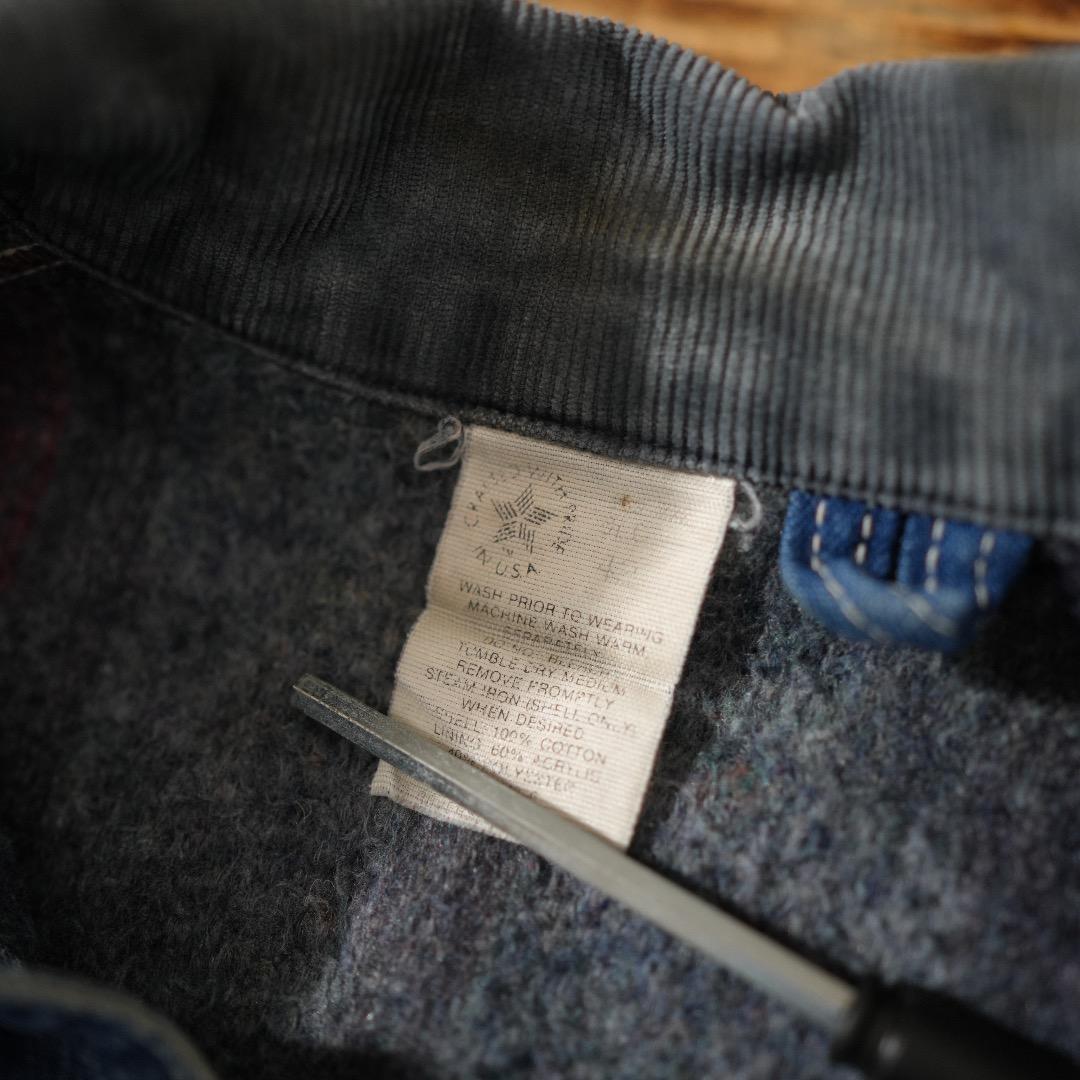 80-90s 星タグ USA製 デニム カーハート チョアジャケット ダック