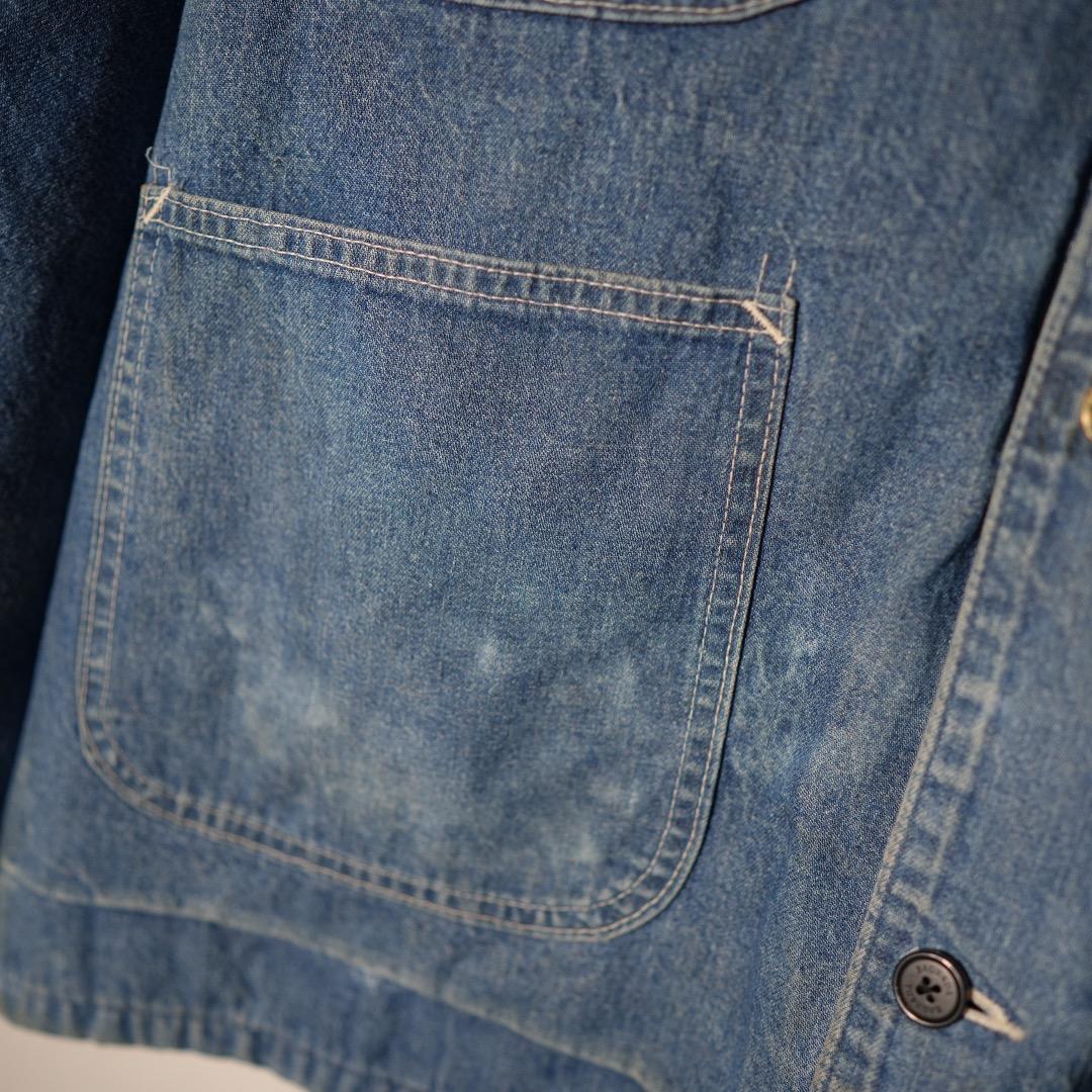 80-90s 星タグ USA製 デニム カーハート チョアジャケット ダック