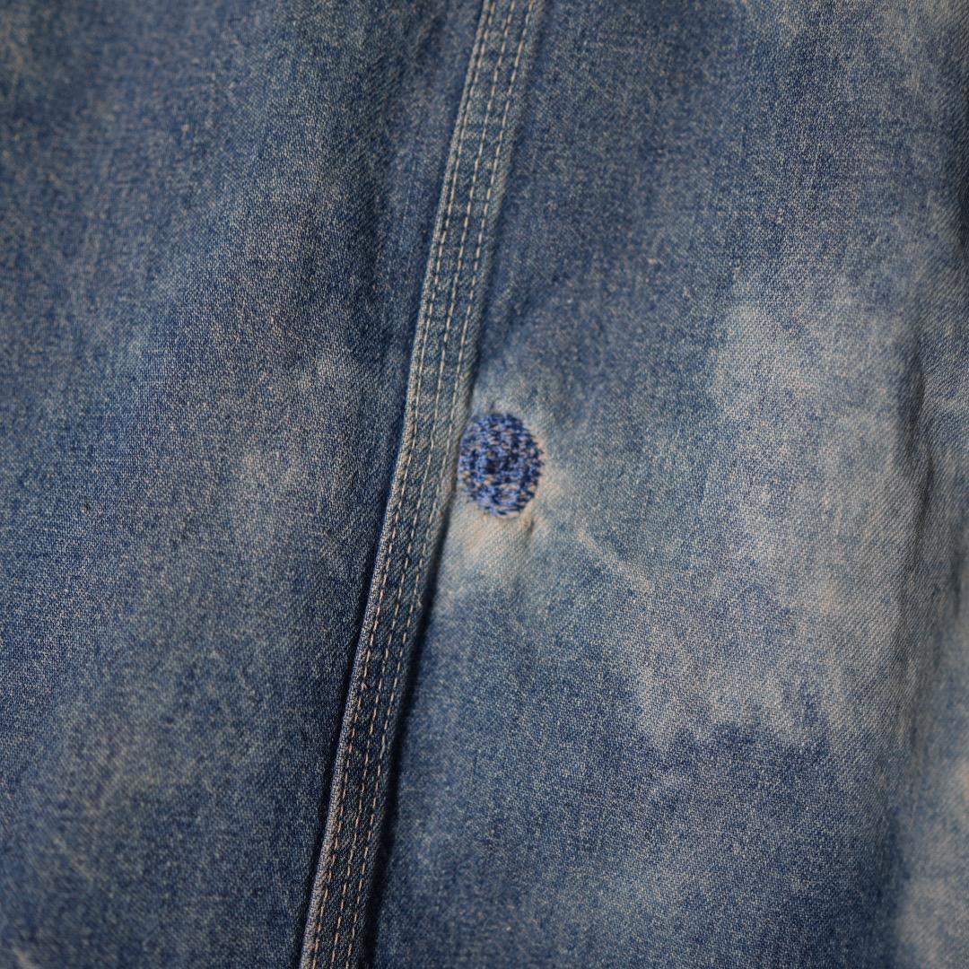 80-90s 星タグ USA製 デニム カーハート チョアジャケット ダック