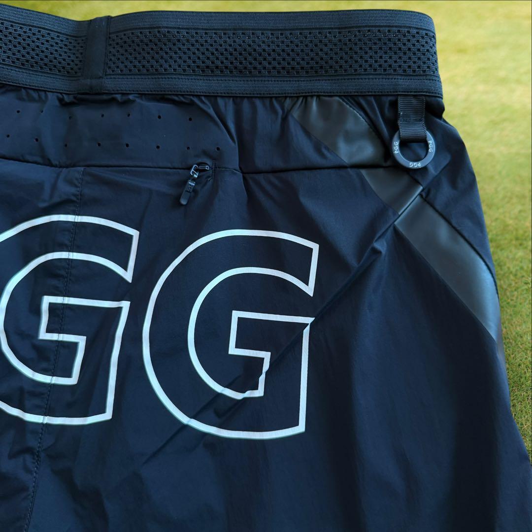 現行モデル　パーリーゲイツ　PGG ハーフパンツ　短パン　紺　黒　3 S〜M相当