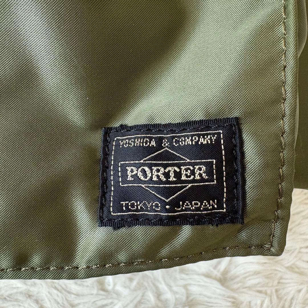 極美品 PORTER タンカー 定価10万円 特大ダッフルバッグ セージグリーン