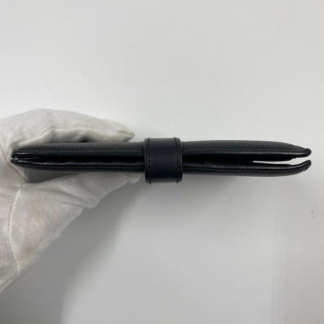 LOEWE パーティカルウォレット　ミディアム　ブラック　レザー