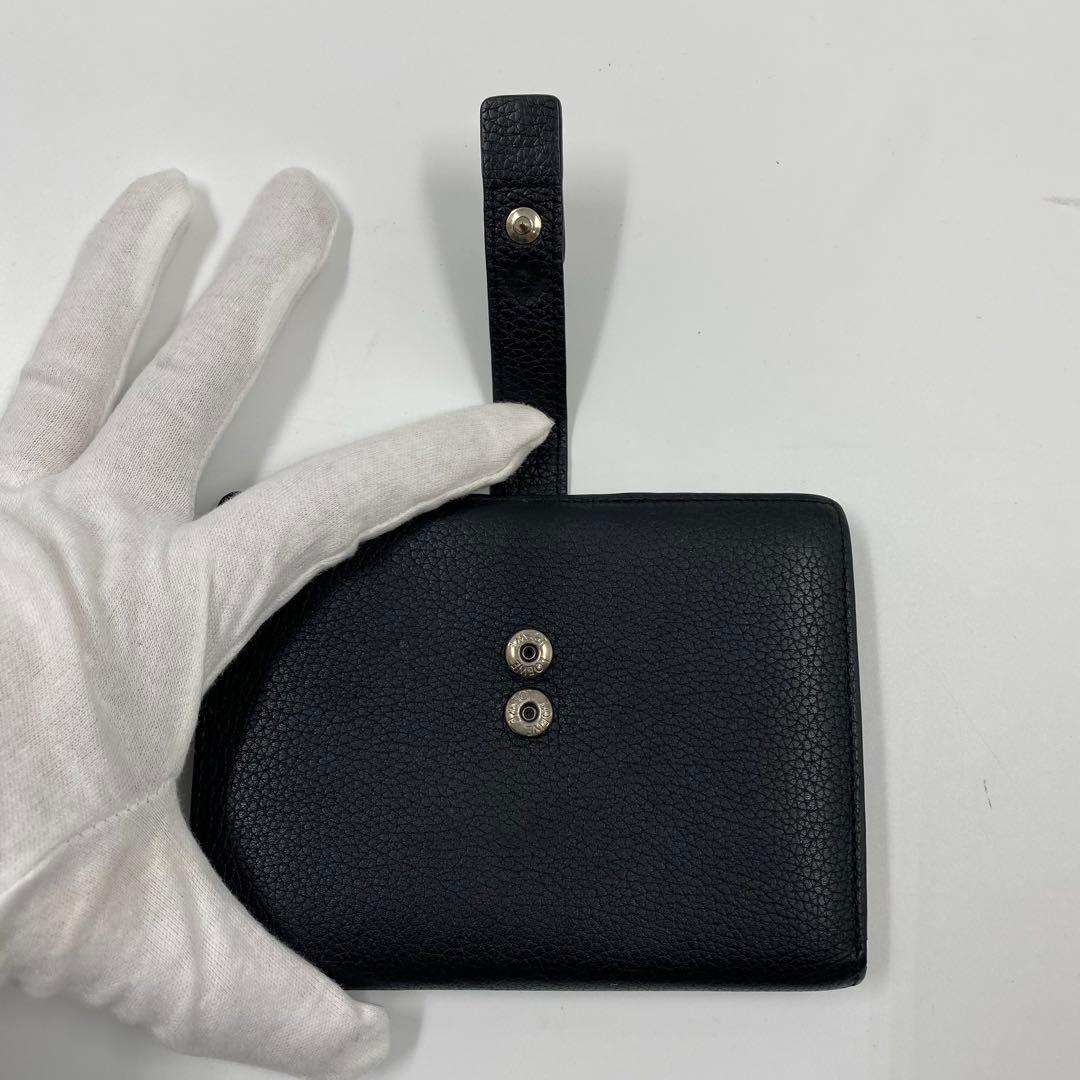 LOEWE パーティカルウォレット　ミディアム　ブラック　レザー