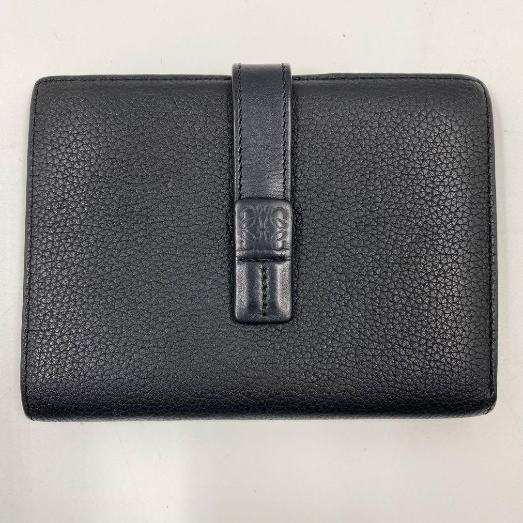 LOEWE パーティカルウォレット　ミディアム　ブラック　レザー
