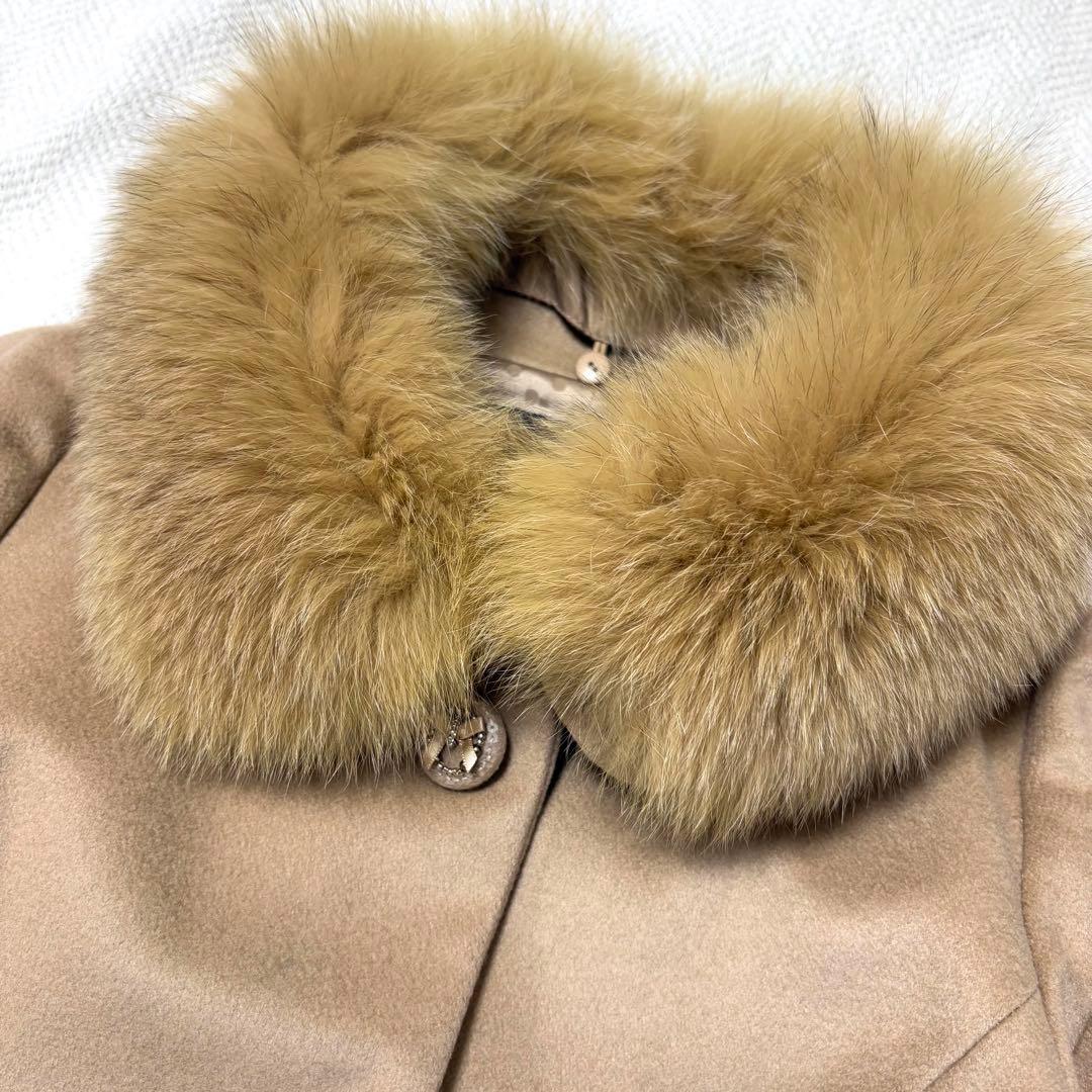 TO BE CHIC ロングコート カシミヤ100% フォックスファー