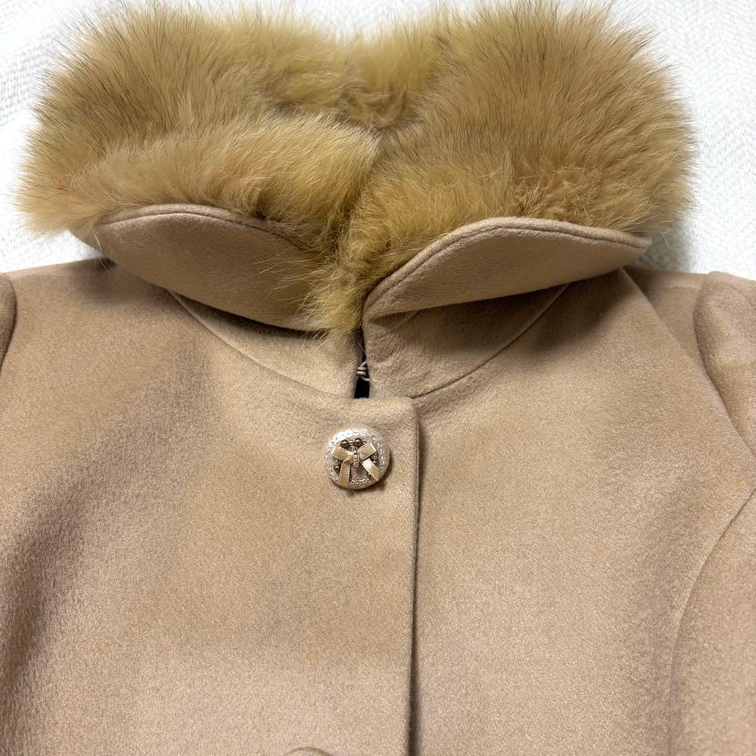 TO BE CHIC ロングコート カシミヤ100% フォックスファー