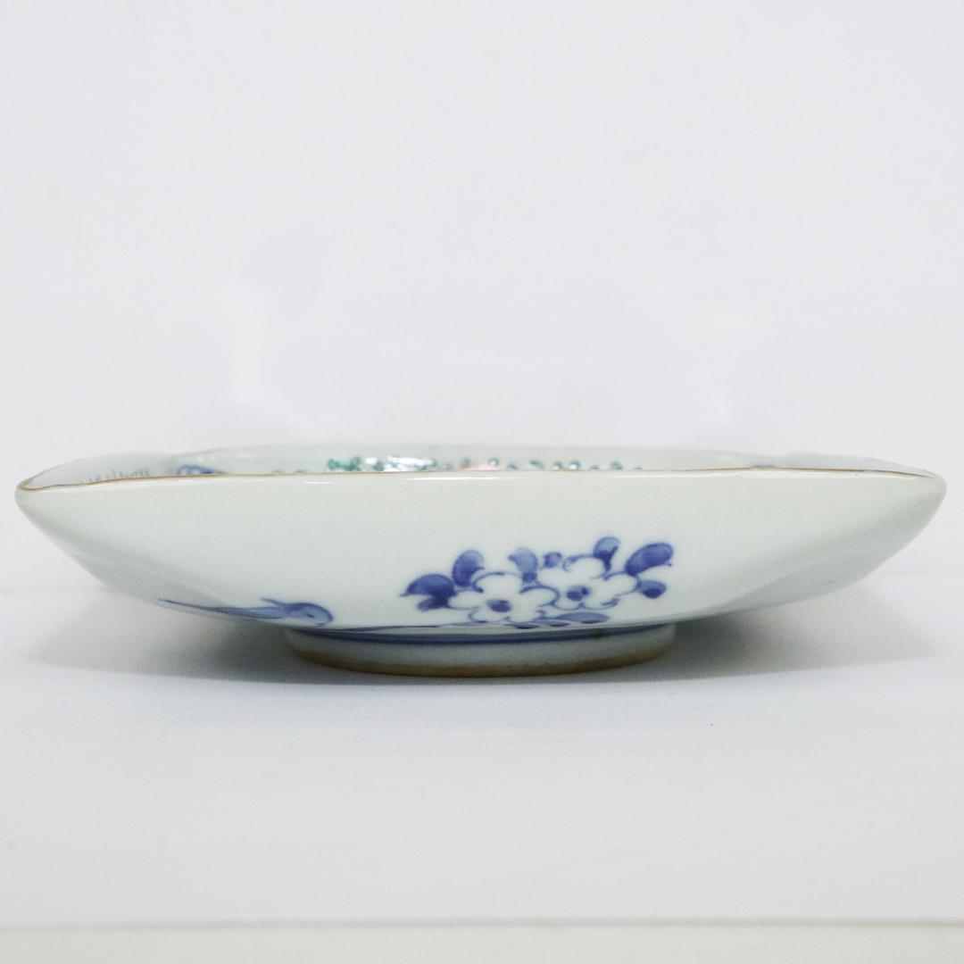 大明成化年製　角皿　5客　古伊万里　明治期