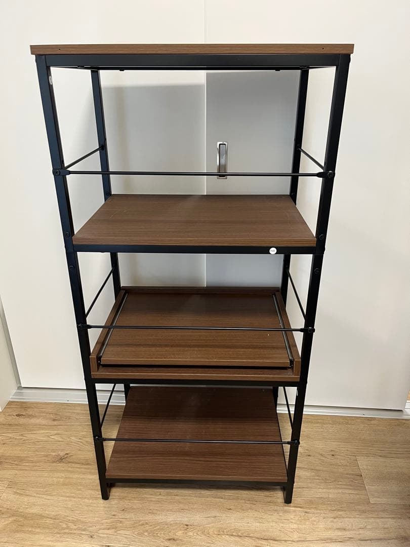 【最終値下げ】ニトリ　キッチンラック　ミドルブラウン