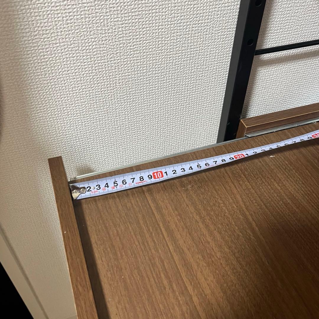 【最終値下げ】ニトリ　キッチンラック　ミドルブラウン