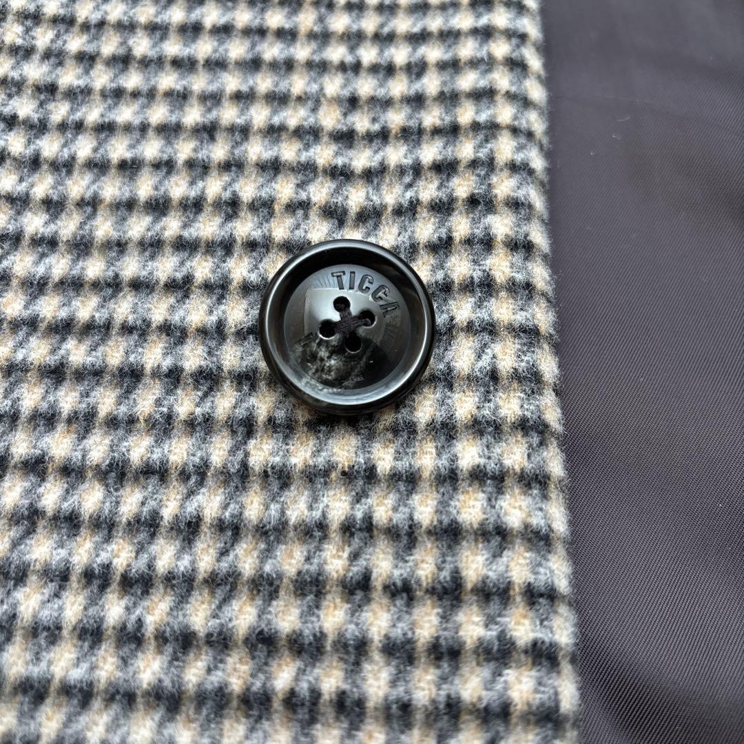 〈新品〉ティッカ　ウール　チェック　コート