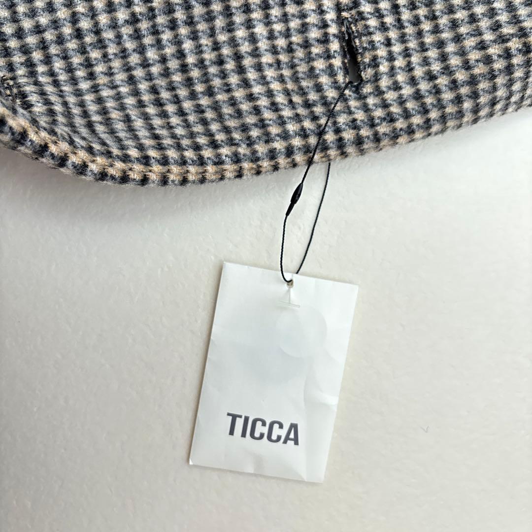 〈新品〉ティッカ　ウール　チェック　コート